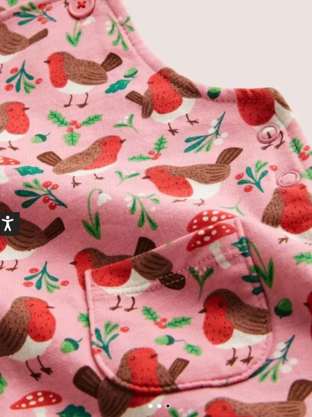 NWOT Mini Boden Jersey Dungaree